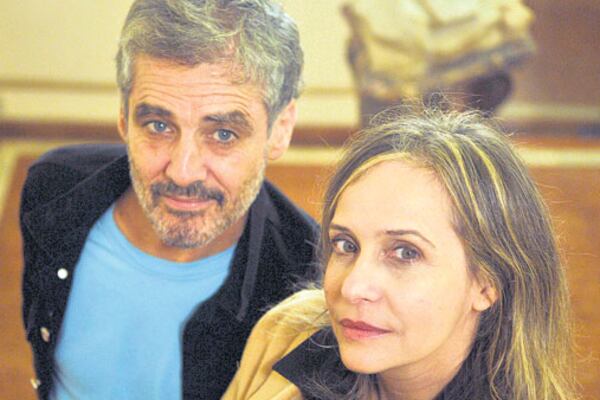 Palacios y Toscano, dos de los protagonistas de la obra que acaba de estrenarse en el Teatro Nacional.