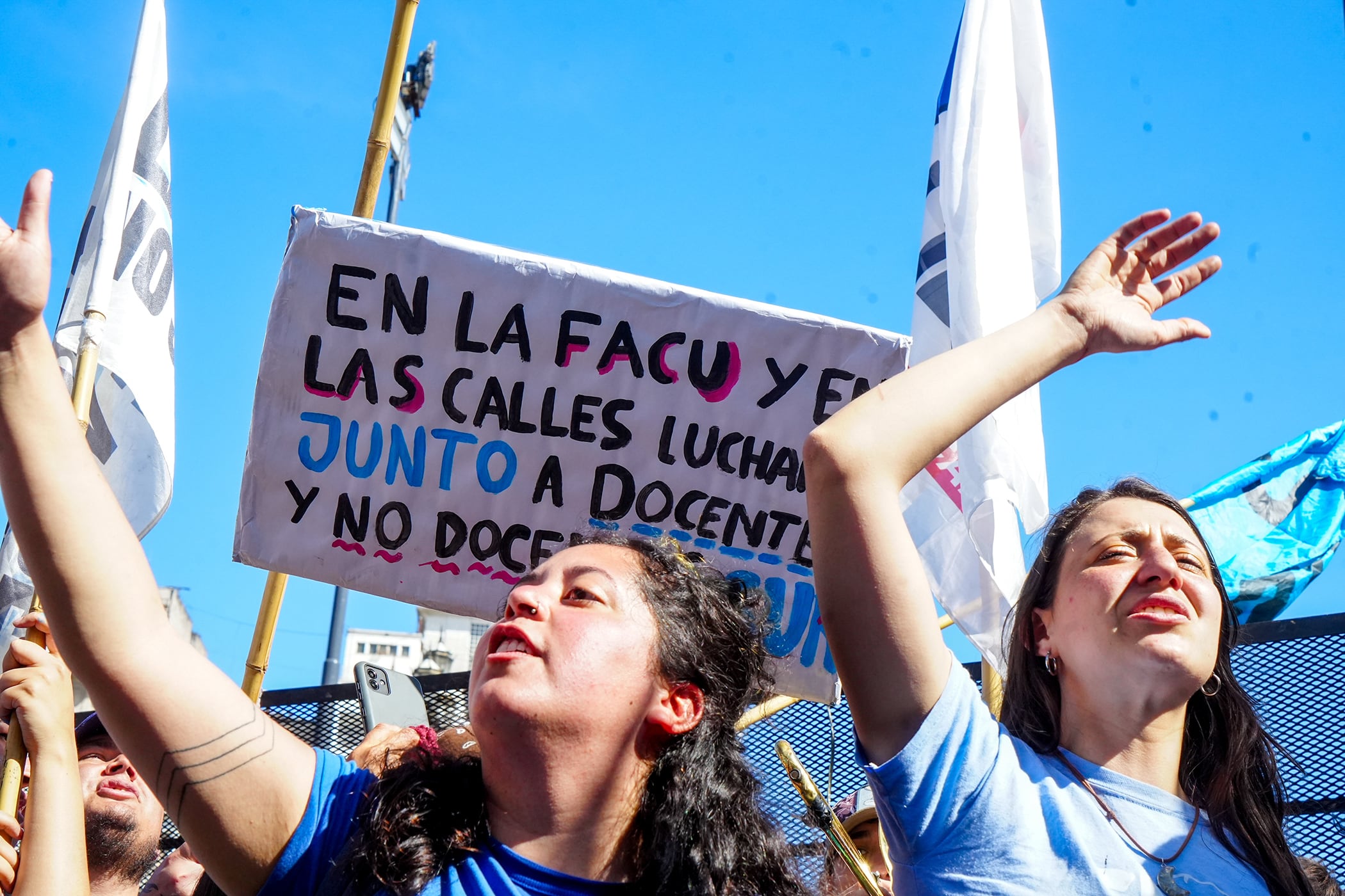 La resistencia al veto se expresó en la calle y en las universidades.