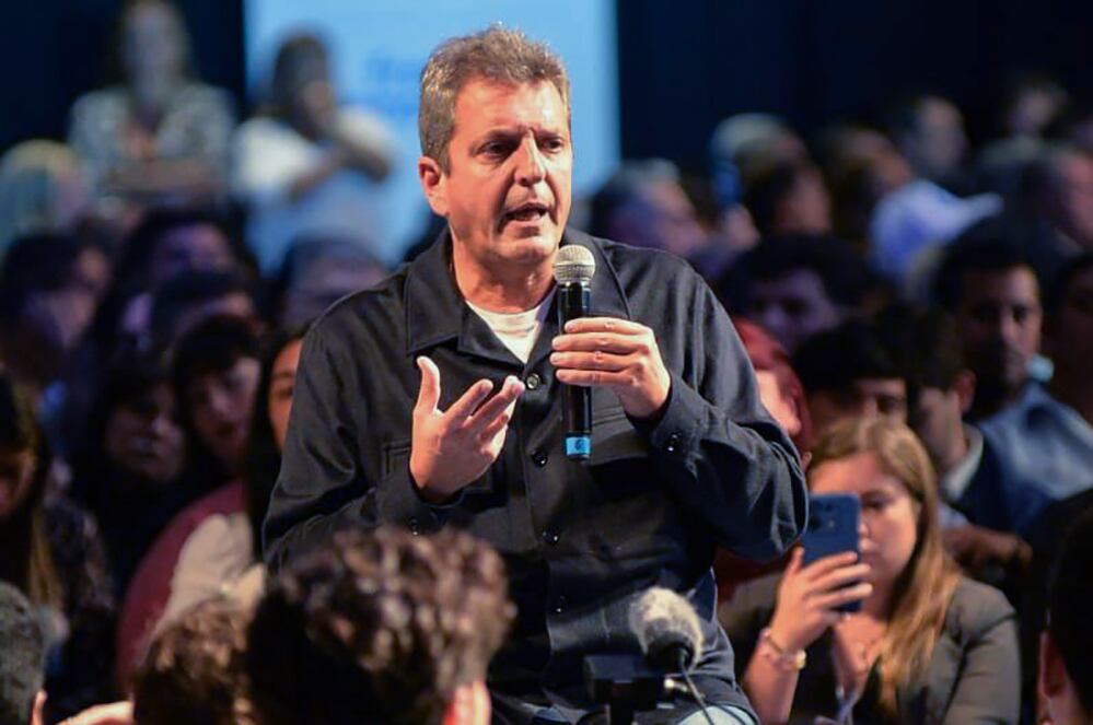 Sergio Massa en el cierre del Congreso del Frente Renovador del 15 de marzo.