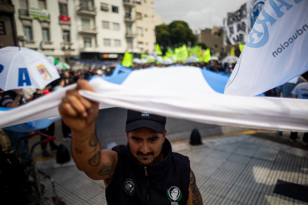 Marcha de la CGT y las dos CTA a Congreso en respaldo a los jubilados.-09/04/2025