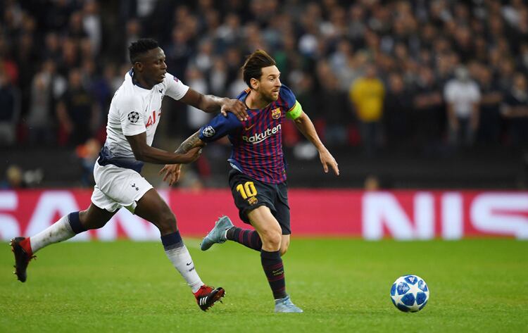 Messi estuvo imparable en Wembley.