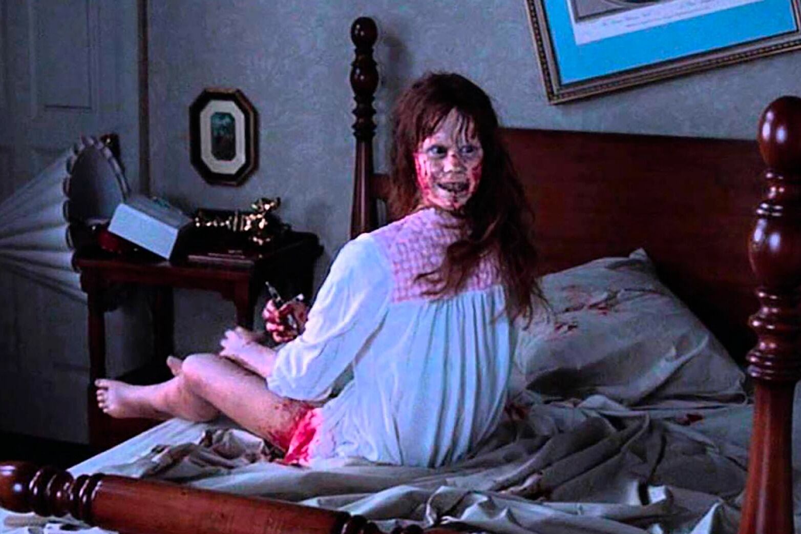La impactante imagen de Blair poseída en "El Exorcista" quedó grabada en toda una generación.