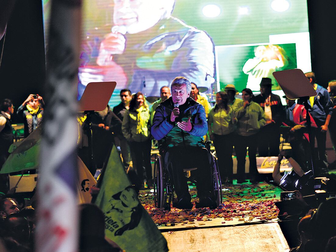 Cierre de campaña de Lenin Moreno, candidato de Alianza PAIS, en la capital ecuatoriana. 