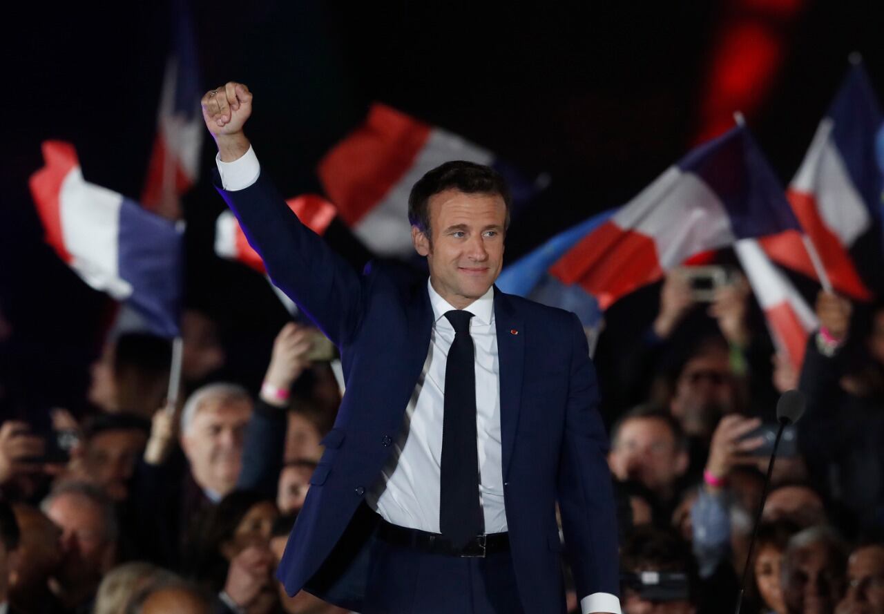 Emmanuel Macron logró la reelección con votos que claramente no le pertenecen.