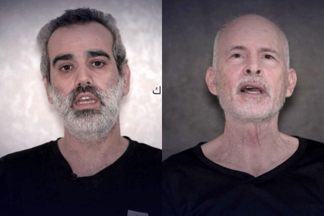 Hamas divulgó este sábado la imagen de dos rehenes secuestrados en Gaza.