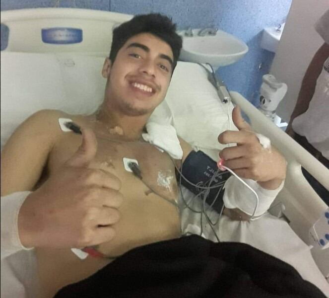 Se recupera el joven alcanzado por un rayo en San Luis. Imagen: @sanluis24ok