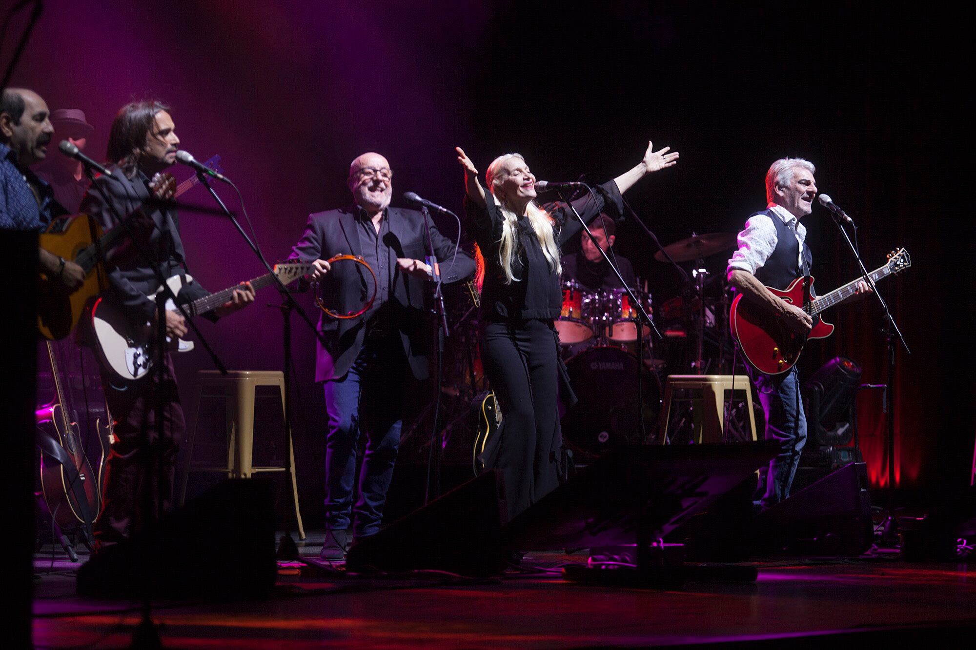 Abonizio, Gallardo, Baglietto, Garré, Goldín, voces para una noche inolvidable.