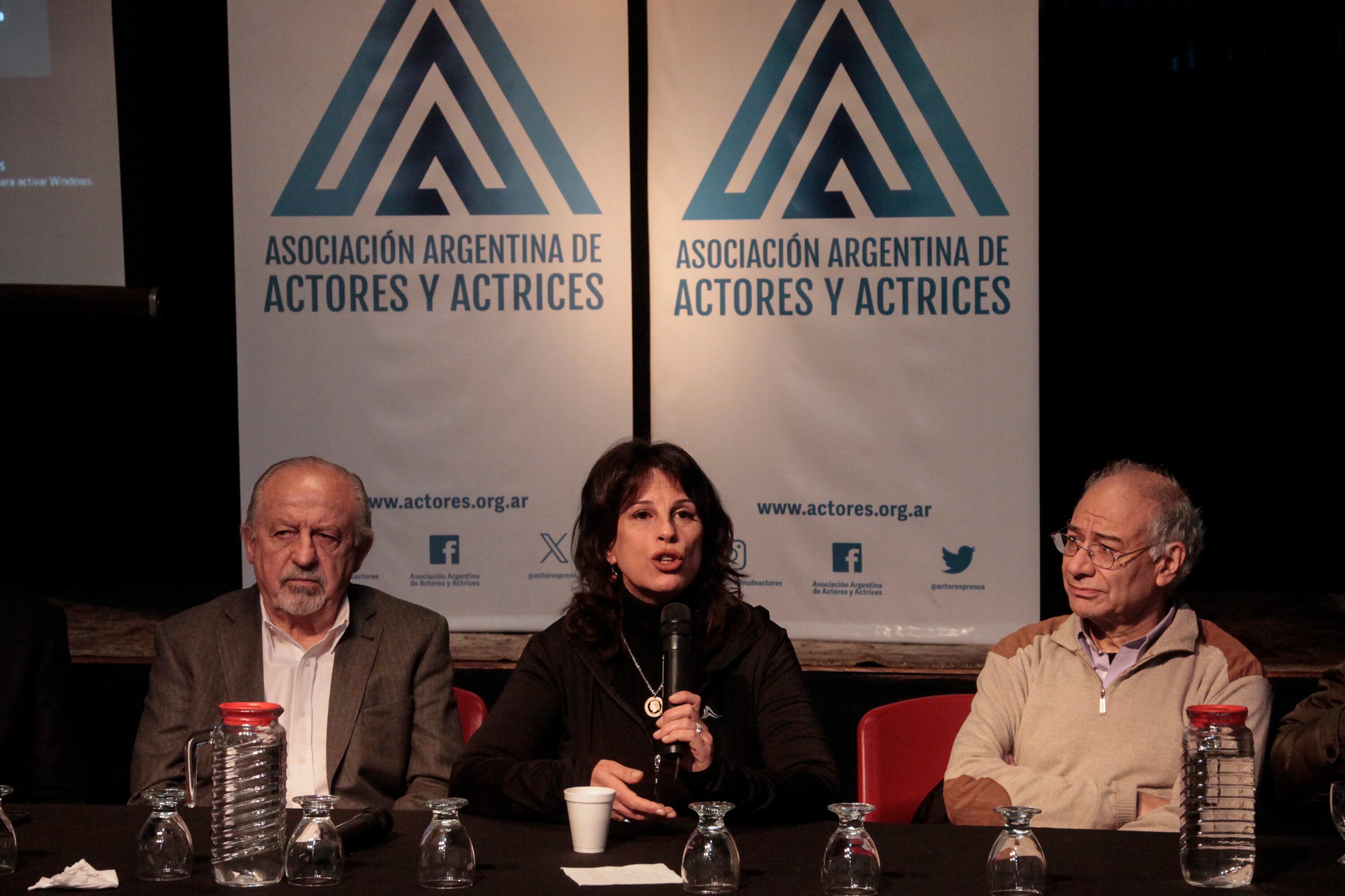 Hubo conferencia de prensa en la Asociación Argentina de Actores.