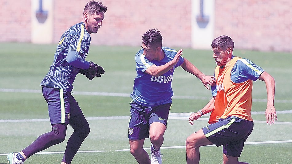 Boca trabajó ayer en Casa Amarilla, en la vuelta a las prácticas, tras caer ante Central.