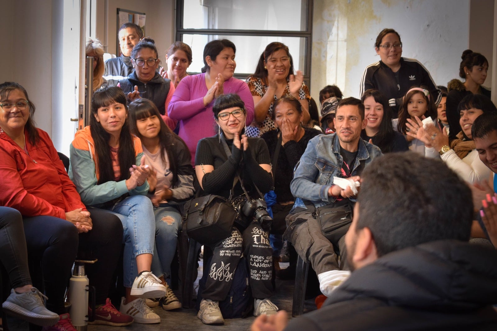 Una de las asambleas electorales en Fuerte Apache.