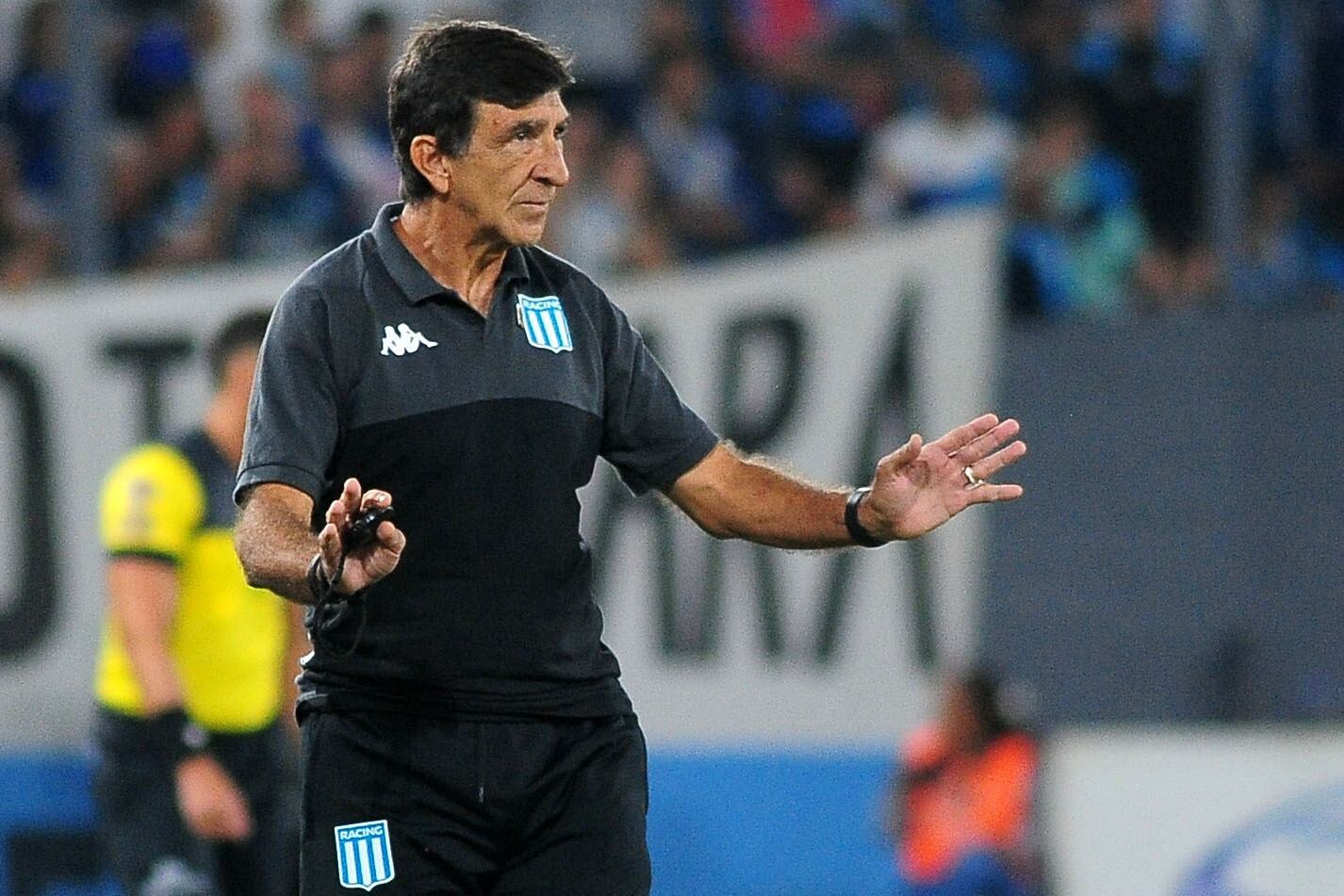 El técnico de Racing Gustavo Costas