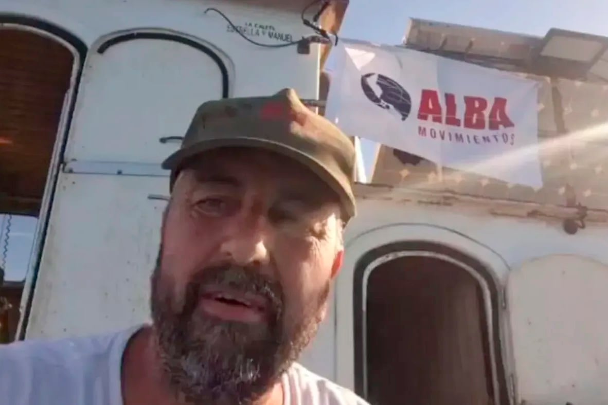 Carlos "Cascote"  Bértola, militante por los derechos humanos.