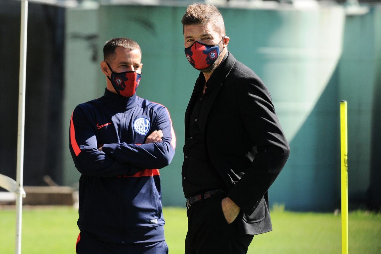 Pipi Romagnoli, que será DT interino, junto a Marcelo Tinelli.