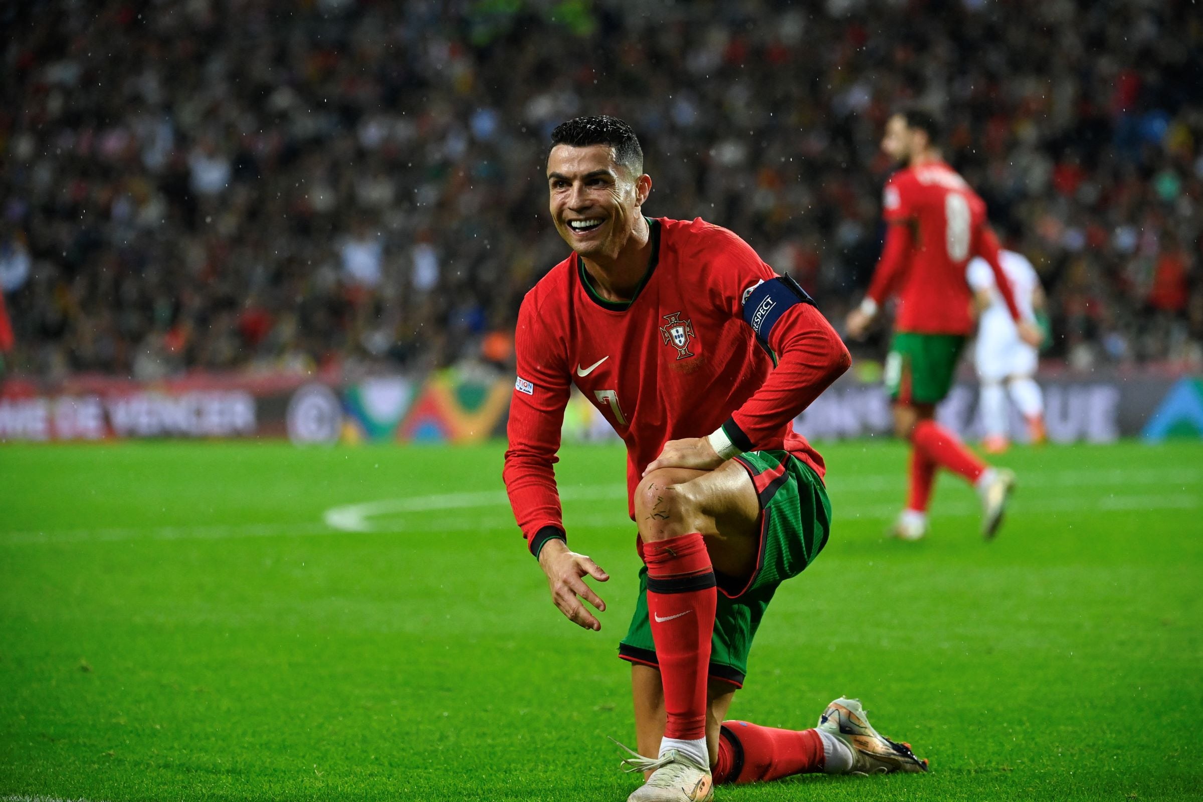 Cristiano Ronaldo, de 40 años, es el goleador de Portugal en el torneo.