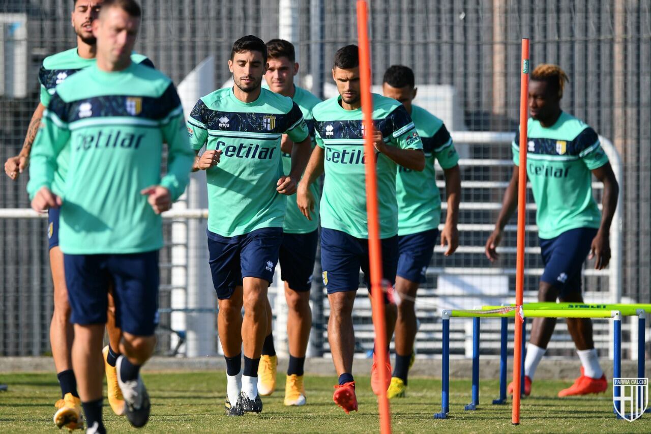 Entrenamiento del Parma.