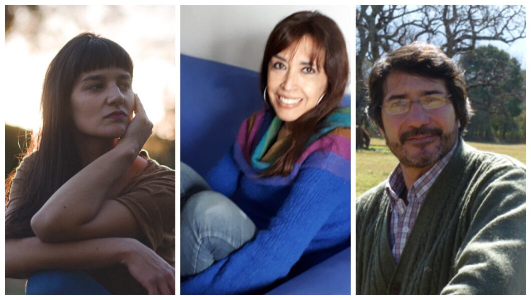 Neolia Gana, Fernanda Agüero y Marcelo Sutti, tres poetas que estarán en el Festival. 