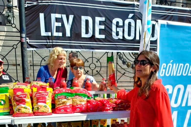 A fines de 2019 las organizaciones sociales impulsaron la presentacion del proyecto de ley con un gondolazo.