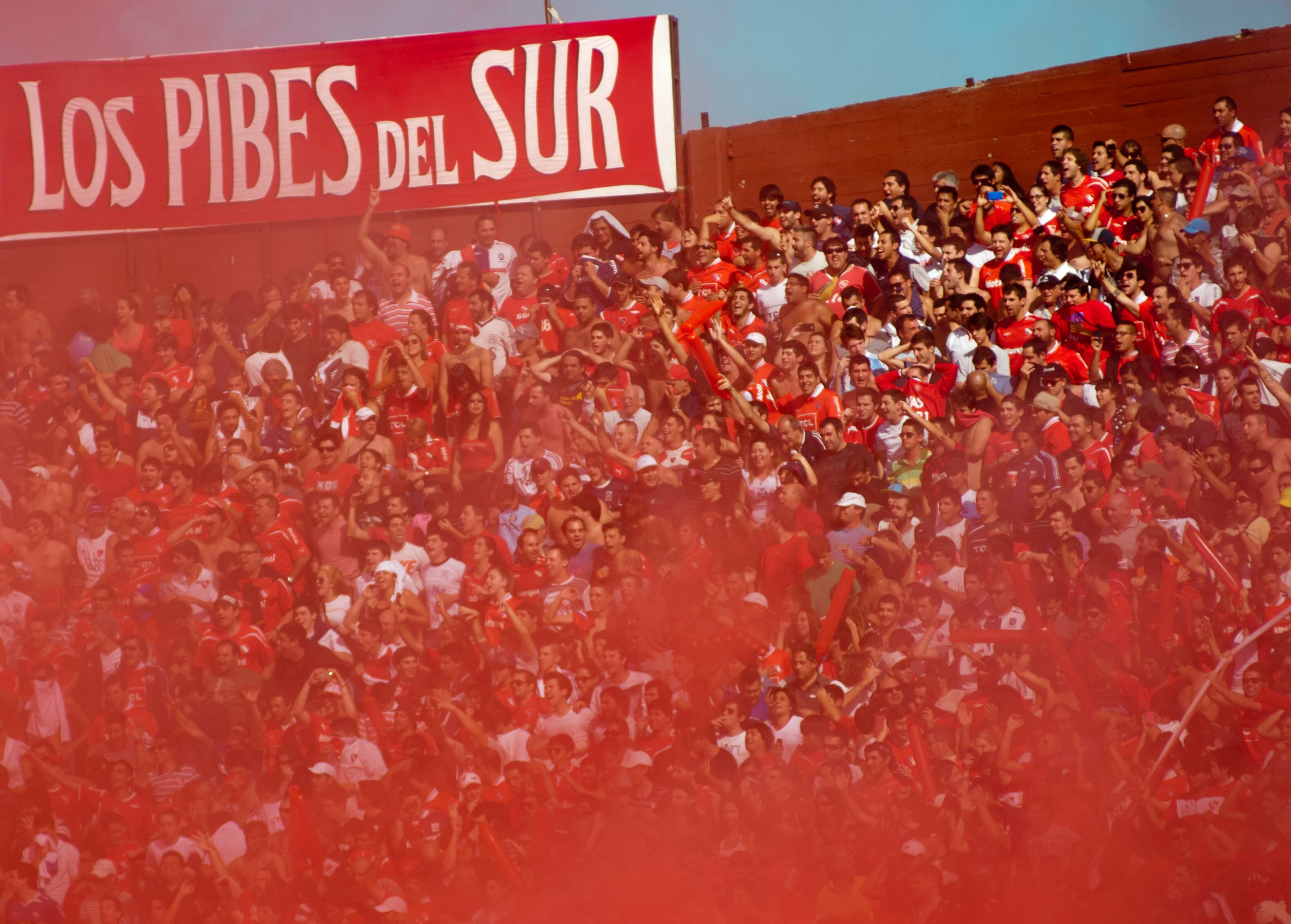 La hinchada de Independiente.