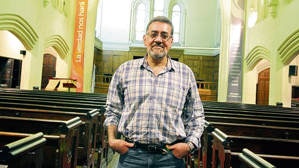 El pastor Leonardo Félix, de la Iglesia Metodista Central.
