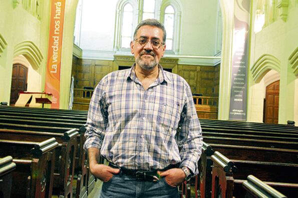 El pastor Leonardo Félix, de la Iglesia Metodista Central.
