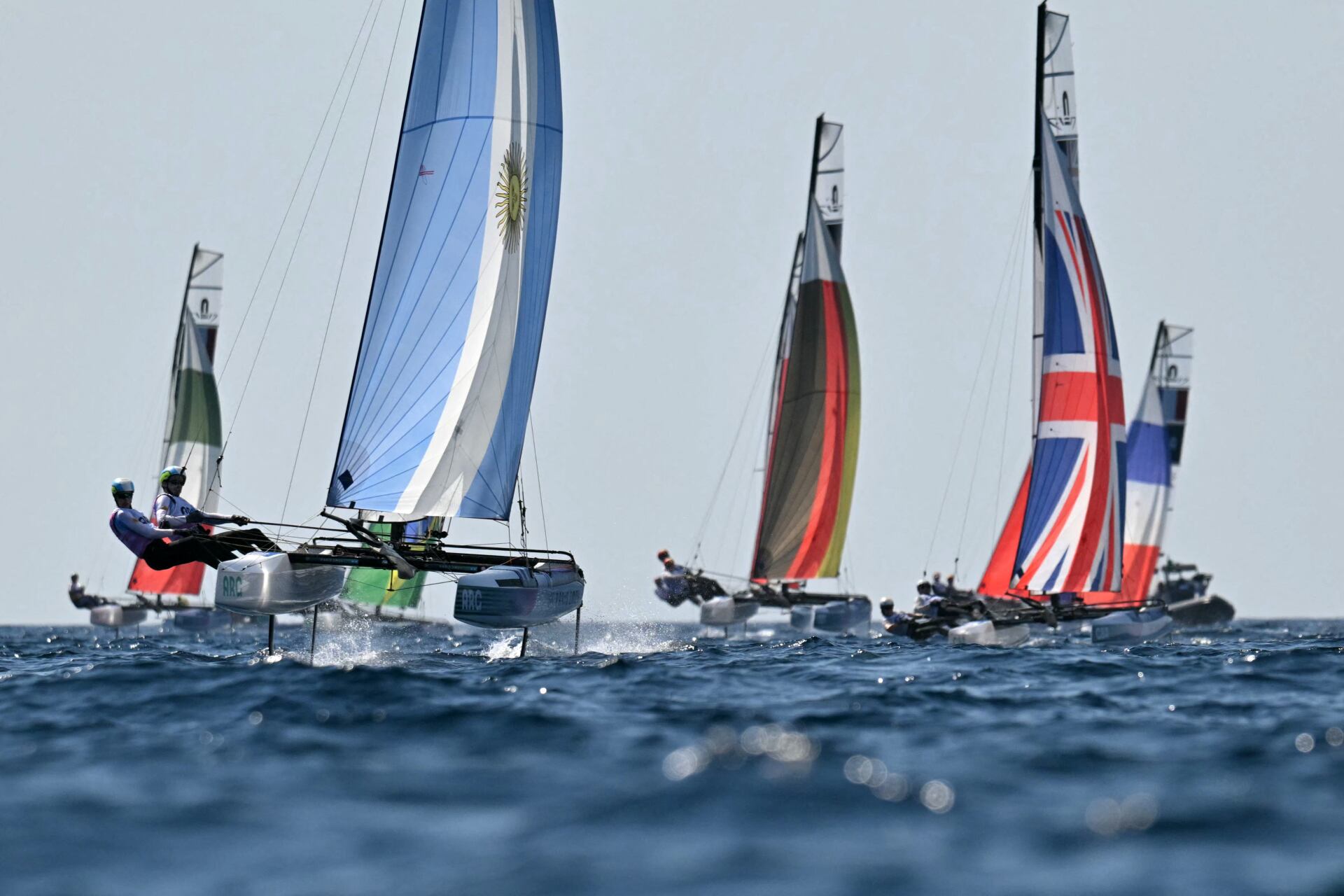 Mateo Majdalani y Eugenia Bosco, la dupla argentina en Vela Nacra 17.