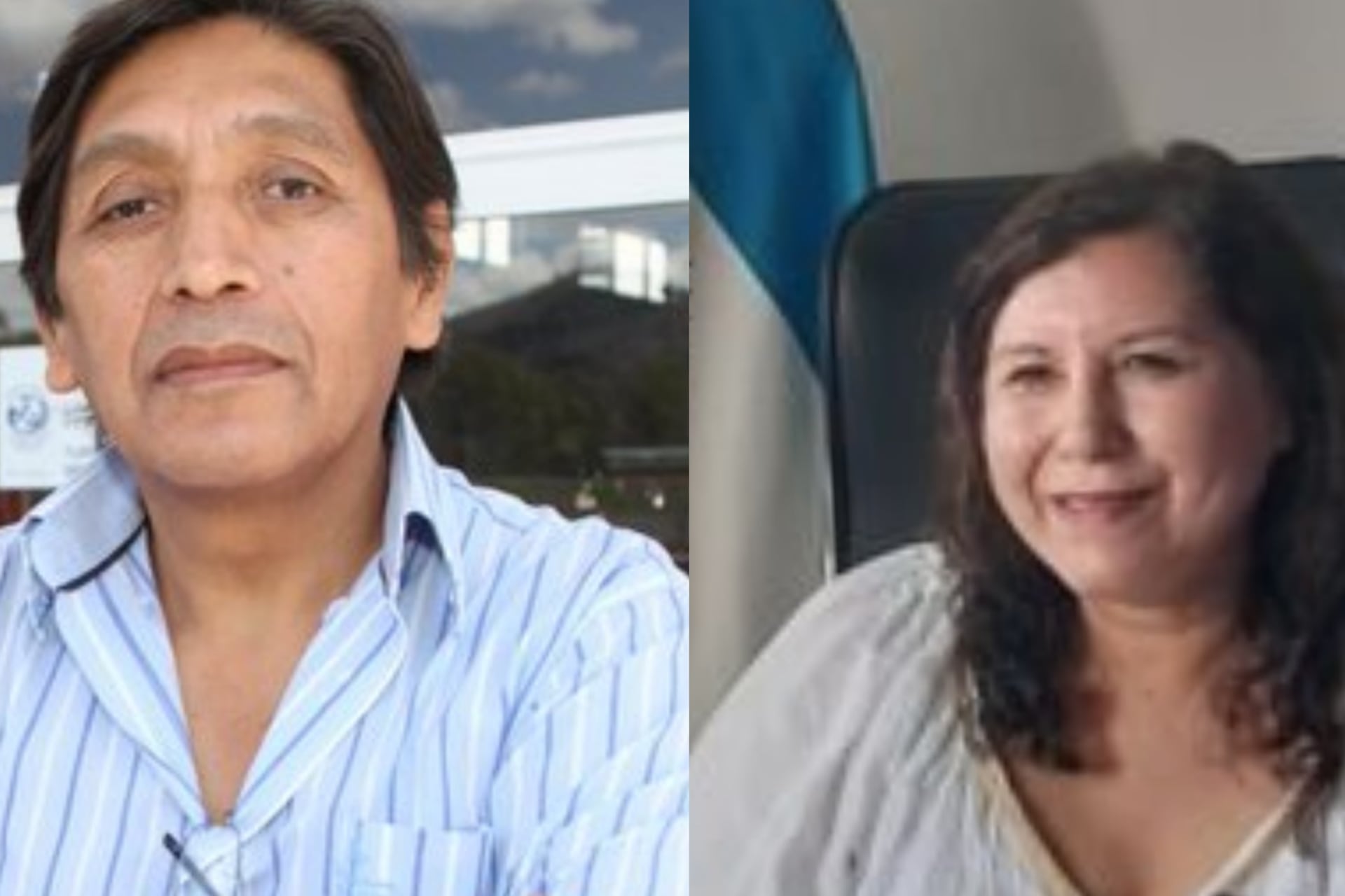 Justino Ustarez y la intendenta Yolanda Vega.