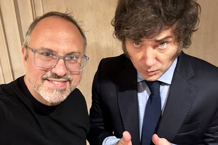 Diego Valenzuela y Javier Milei.