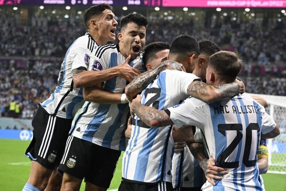 Con un gol de Lionel Messi, Argentina abrió el marcador ante Australia. Imagen: AFP. 