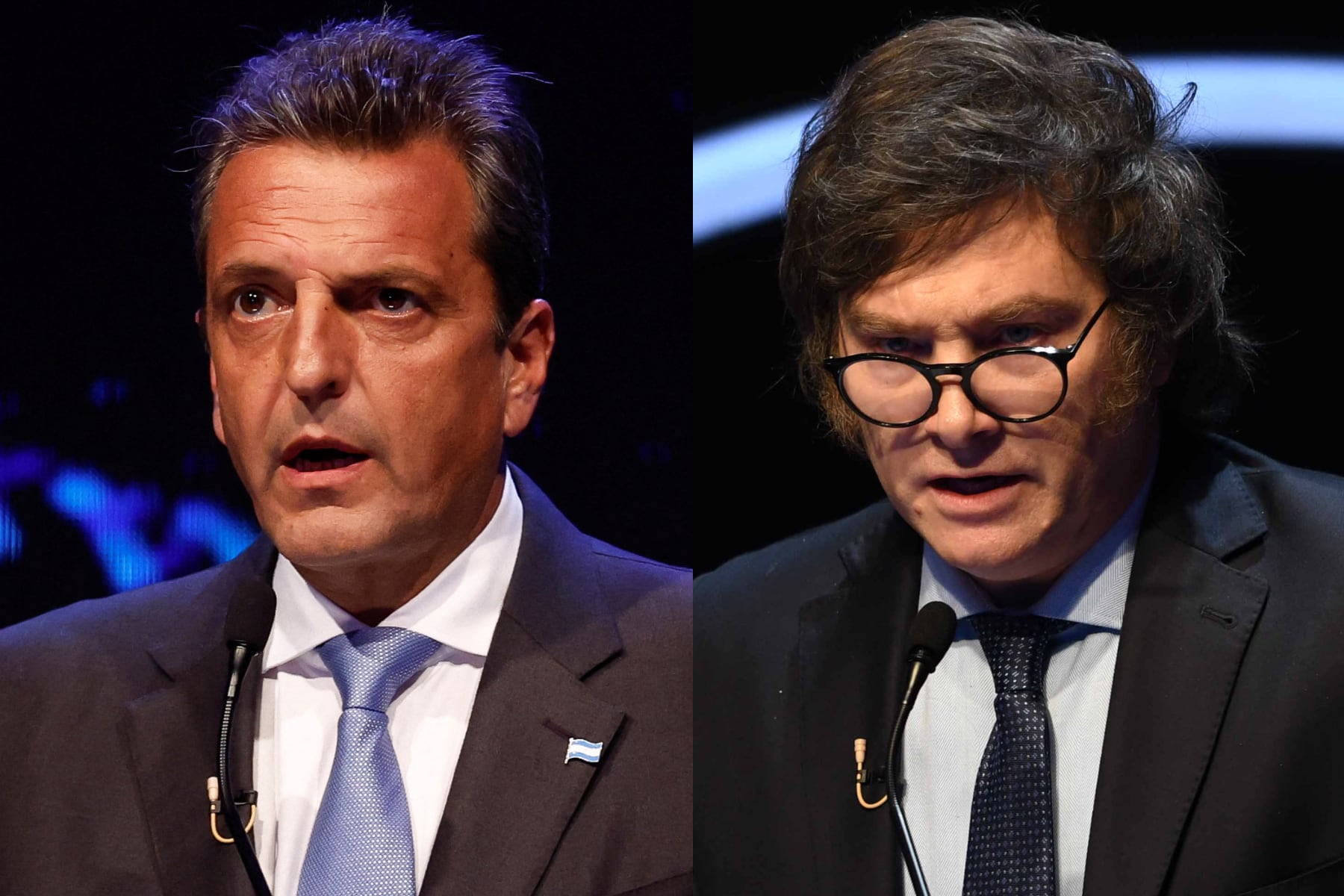 Cuándo es el debate presidencial entre candidadatos antes del balotaje. (Imagen: collage de fotos de NA)