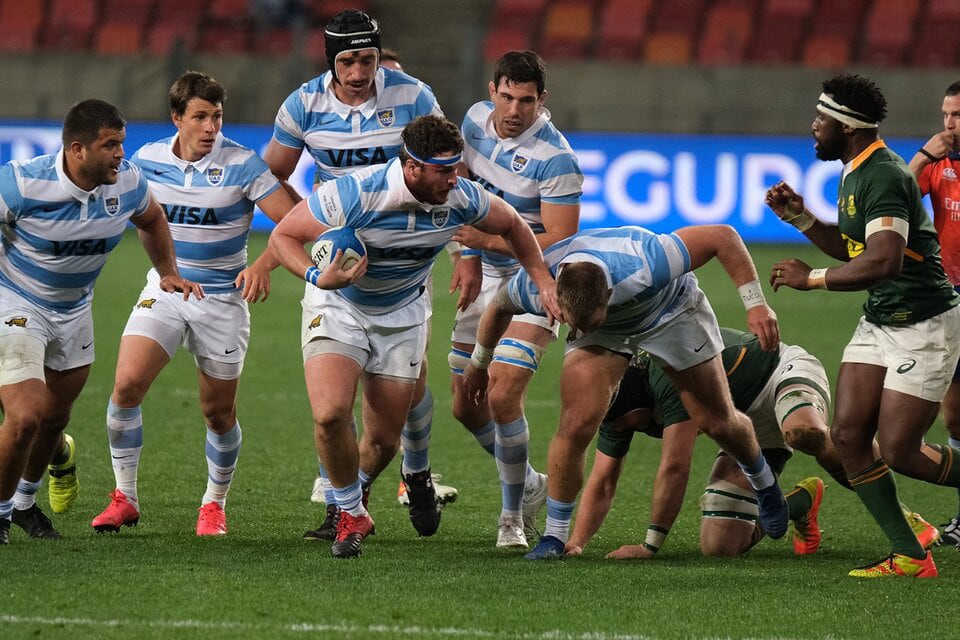 Los Pumas vs los Springboks, que serán su último rival en el Championship.
