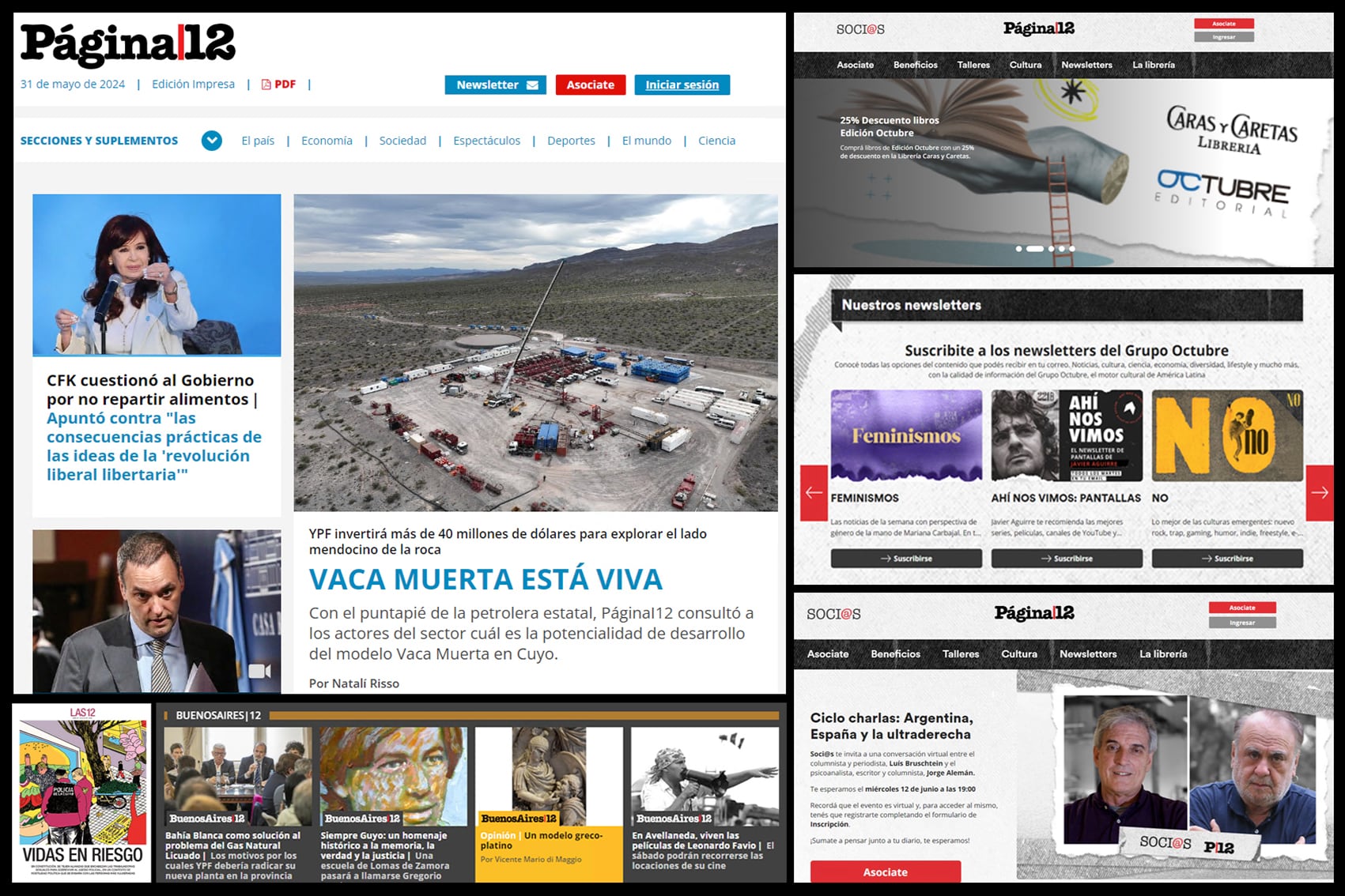 La edición web de Página/12 inicia mañana una nueva etapa.