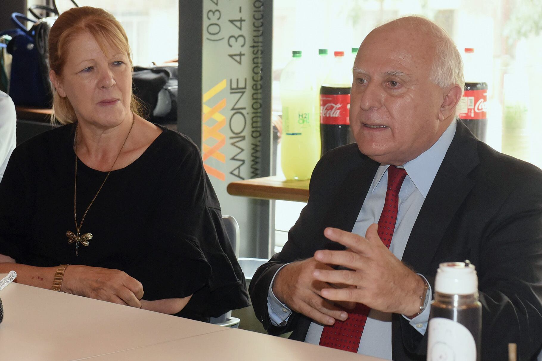 Margarita Stolbizer y Miguel Lifschitz se encontraron ayer en Rosario.