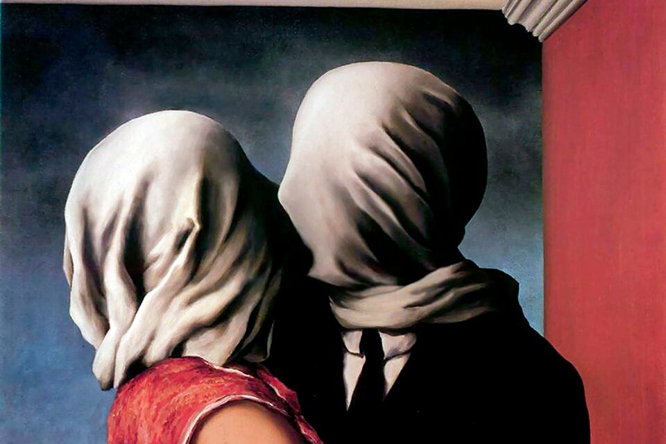 Los amantes, obra de René Magritte de 1928.