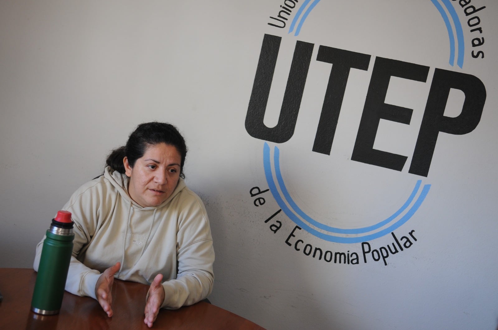 "Las mujeres hoy son las más afectadas en los movimientos populares", dice Johana Duarte, de la UTEP. 