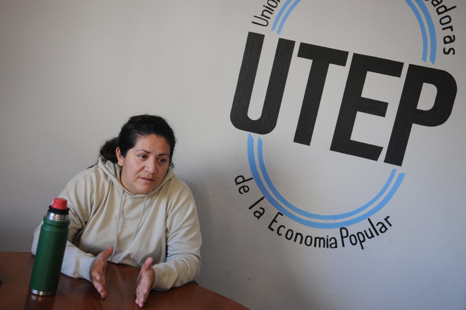 "Las mujeres hoy son las más afectadas en los movimientos populares", dice Johana Duarte, de la UTEP.
