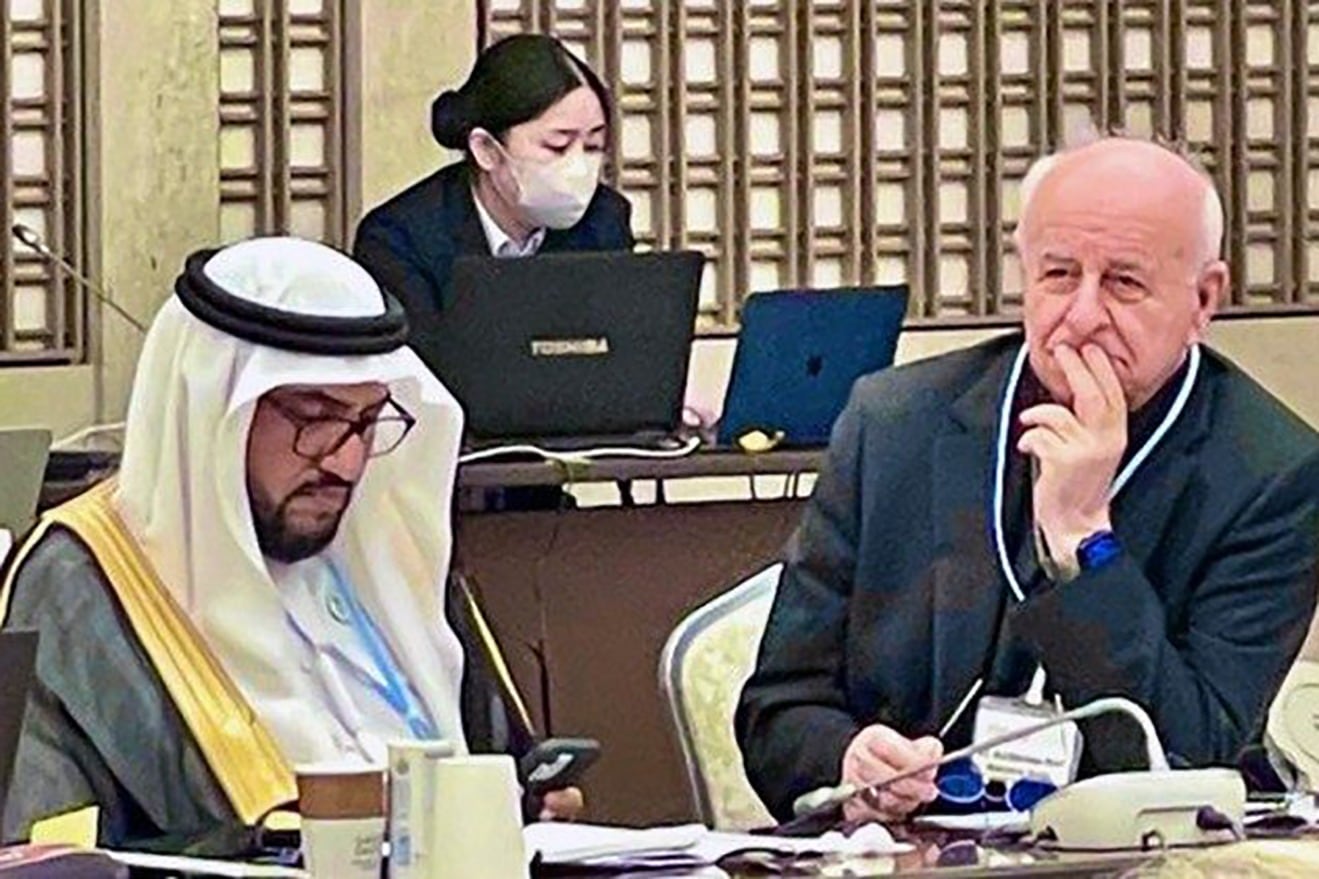 El arzobispo Vincenzo Paglia participó del encuentro en Hiroshima.