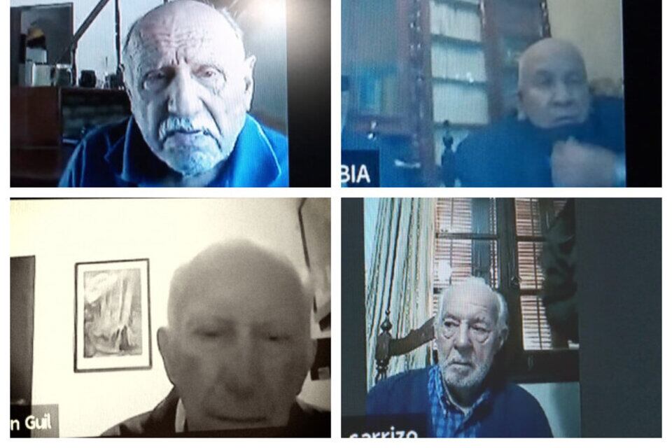 Mendíaz, Reinoso, Guil y Arredes, el día de la sentencia de primera instancia.