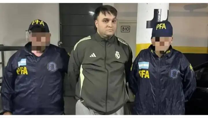  Lautaro "Laucha" Ghiselli cuando fue detenido. 