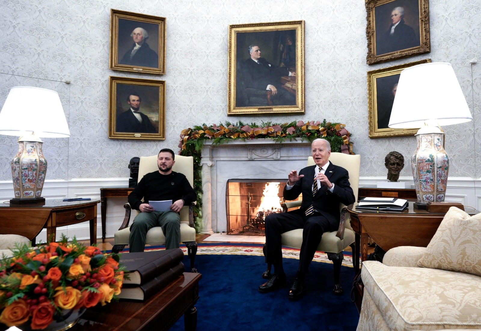 Zelenski y Biden se reuieron en la Casa Blanca.