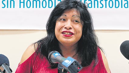 La dirigente trans Diana Sacayán fue asesinada en octubre de 2015.