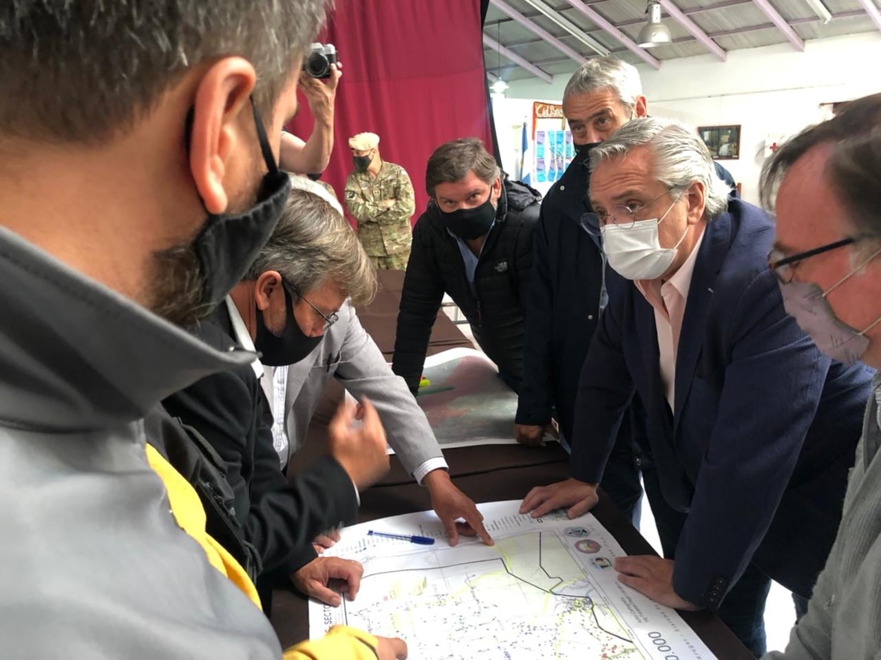 El Presidente se reunió con los intendentes de las zonas afectadas.