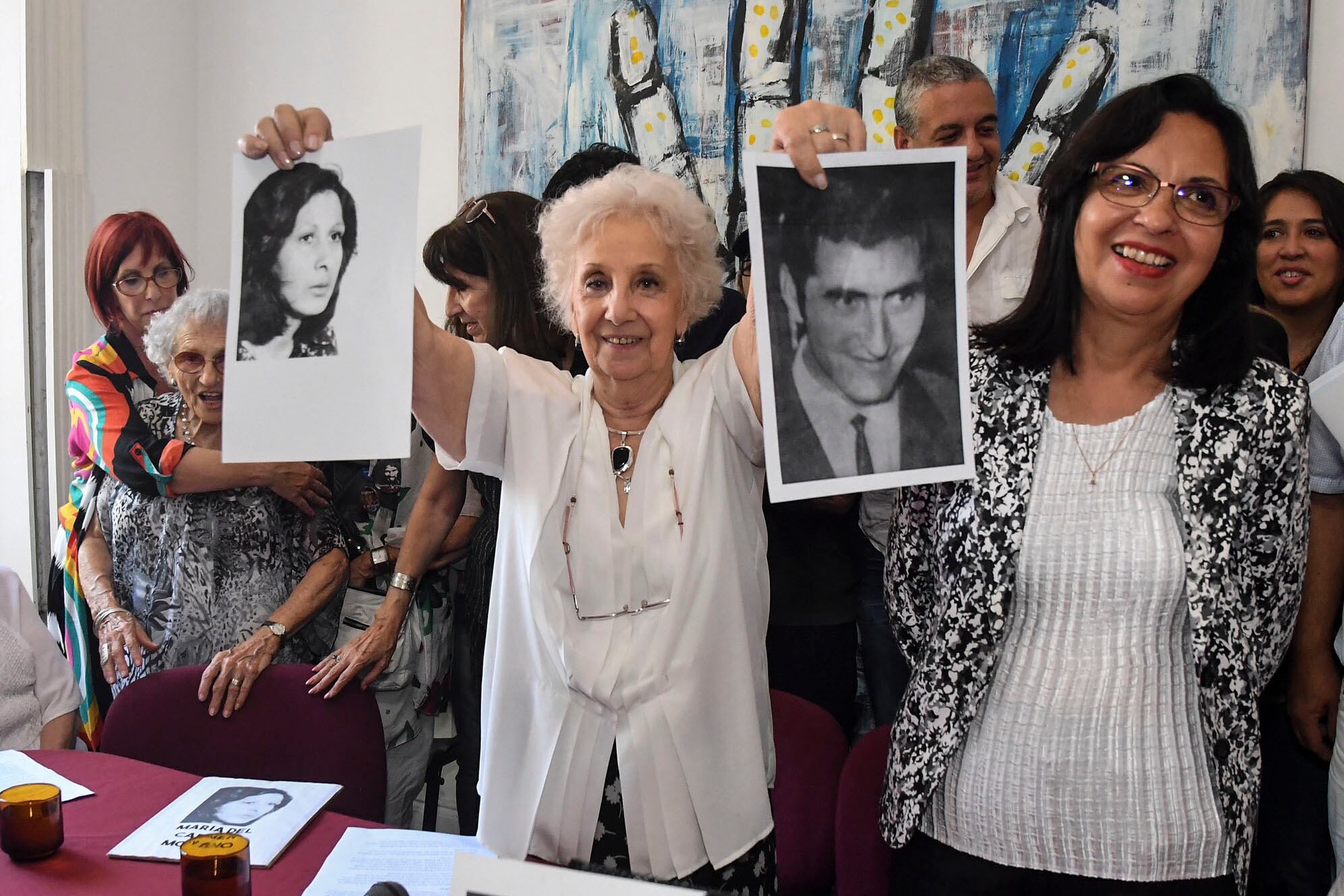 Las Abuelas de Plaza de Mayo identificaron a la hija de María del Carmen Moyano y Carlos Simón Poblete en 2017.