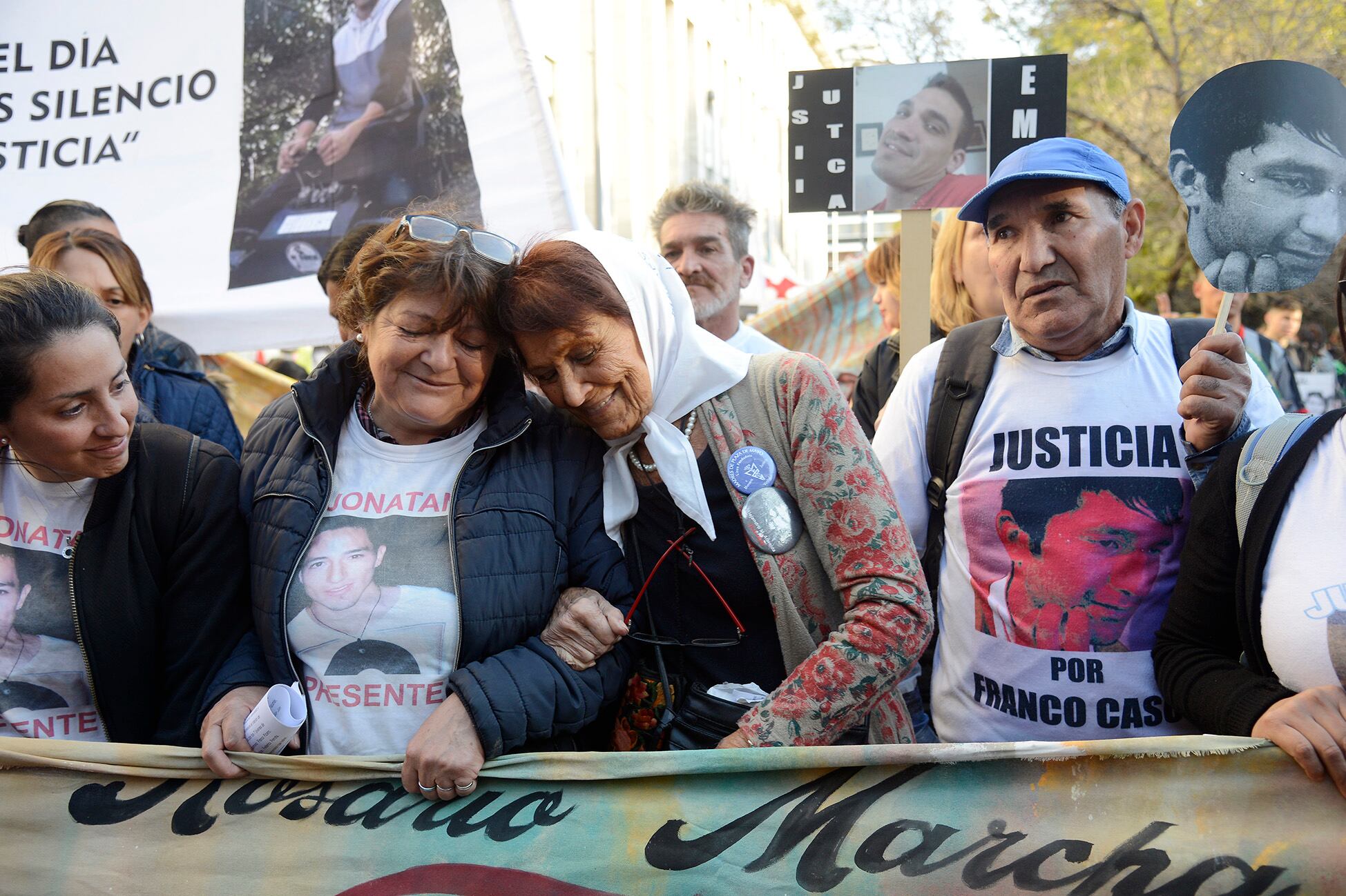 “Es una marcha contundente”, dijo Almeida, de Madres de Plaza de Mayo Linea Fundadora.