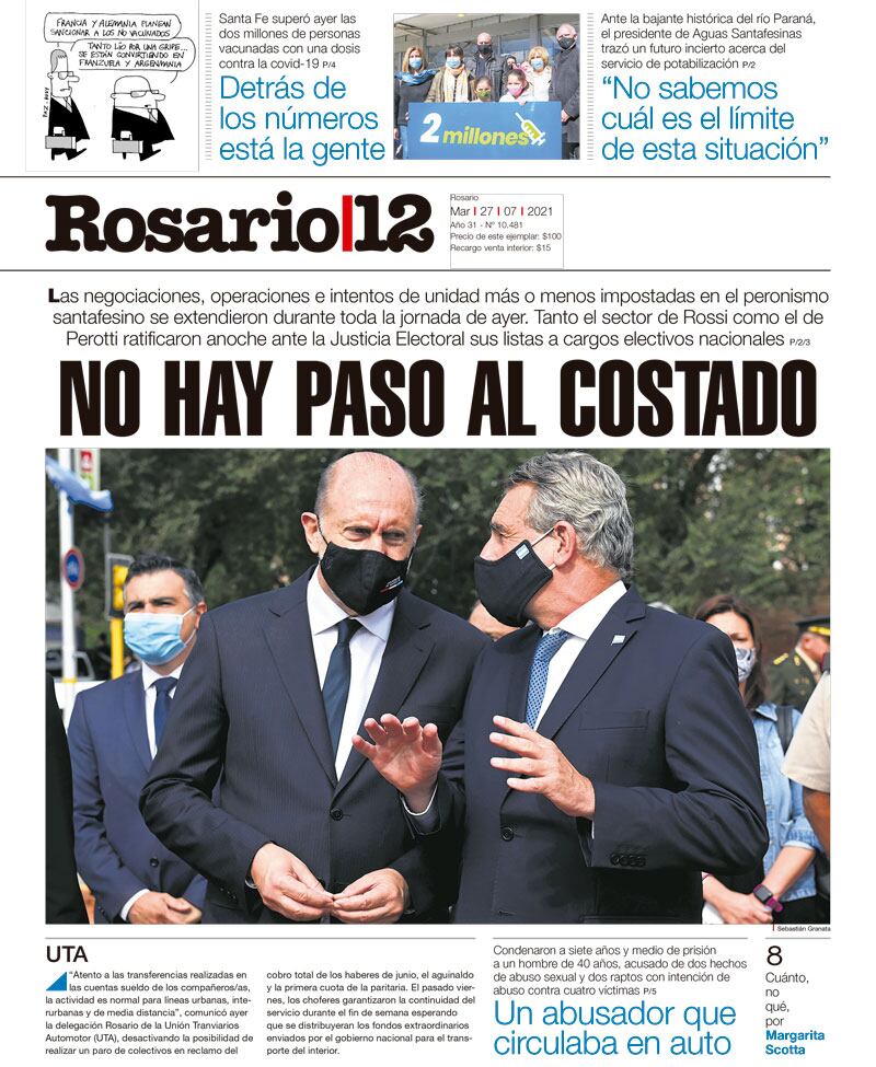 NO HAY PASO AL COSTADO - 26/07/2021