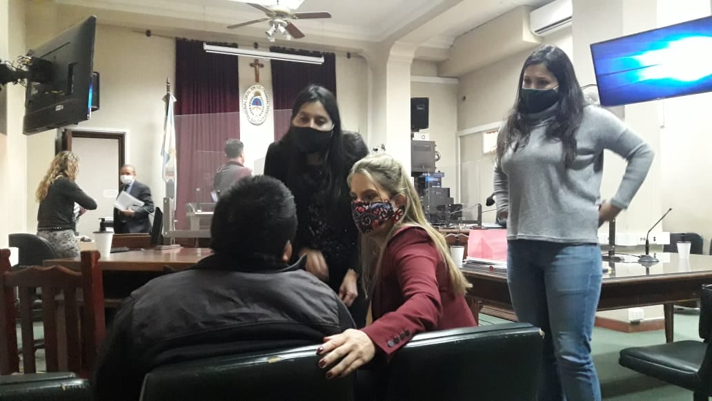 Cardozo Subia, y su defensora 