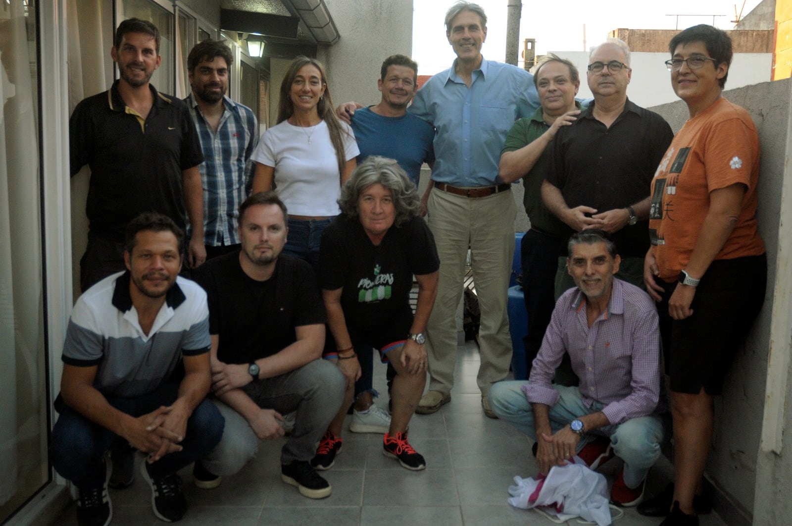 Parte de los integrantes de la Mesa de Deportistas del Campo Popular