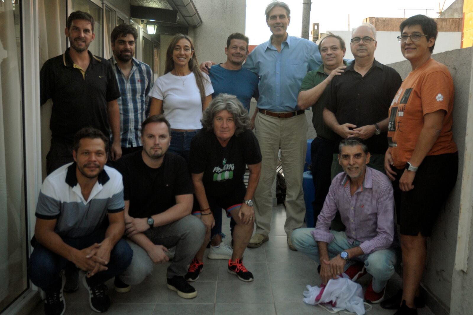 Parte de los integrantes de la Mesa de Deportistas del Campo Popular