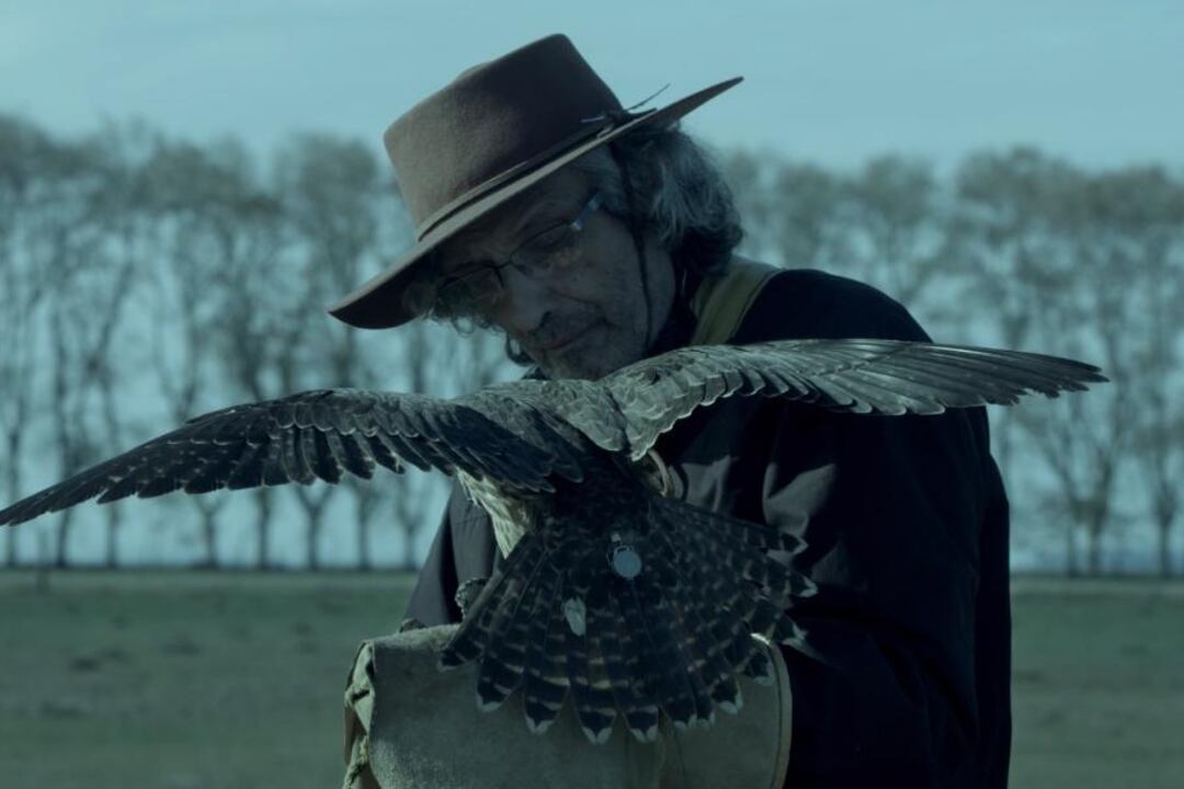 Soulé, amante de la cetrería, en el documental que hasta ahora solo se pudo pasar online.