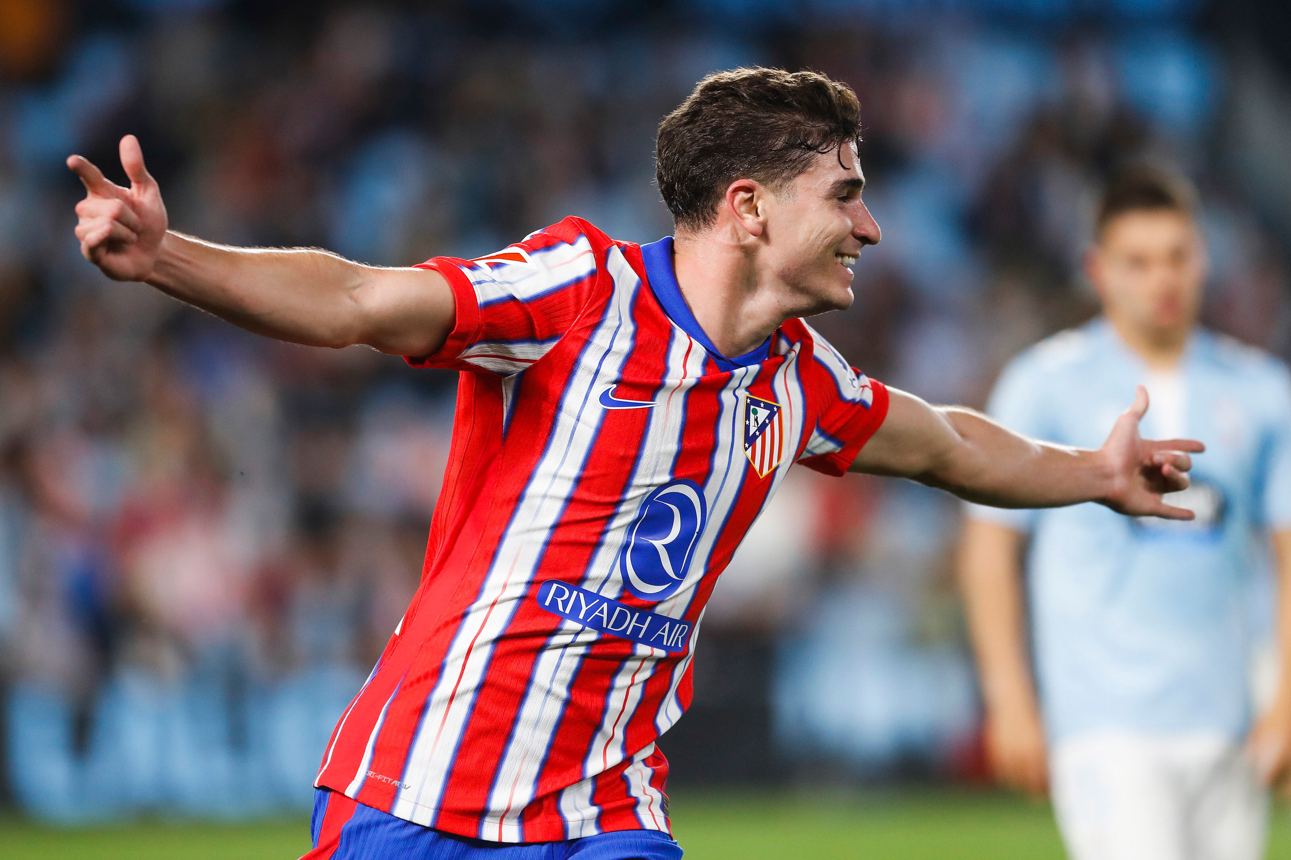 Alvarez festejó ante el Celta de Vigo