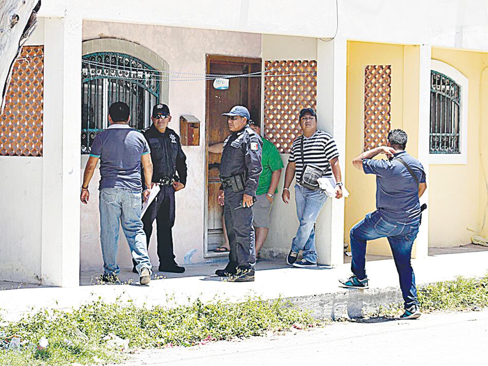 El frente de la casa del barrio Colosio, en la que vivían González y su novio.